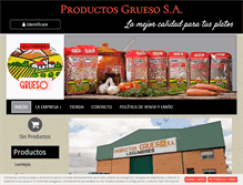 Tablet Screenshot of legumbresgrueso.com